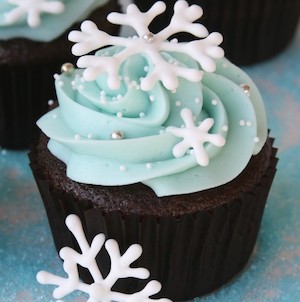 Snowflake Cupcakes