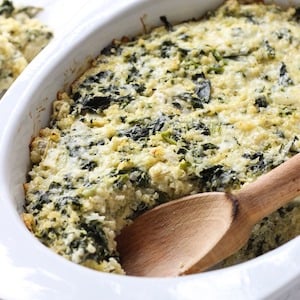 Spinach Artichoke Quinoa bake