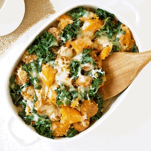 Sweet Potato and Italian Sausage Quinoa Bake