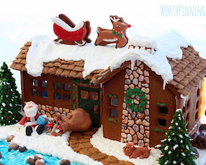 Up on the Rooftop Gingerbread House idea