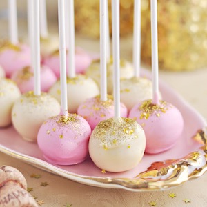 Pink Champagne Cake Pops