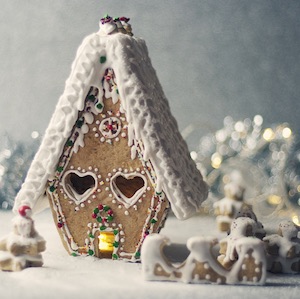 Frosty Christmas Gingerbread House idea