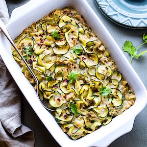 Tuna Green Chile Zoodle Casserole