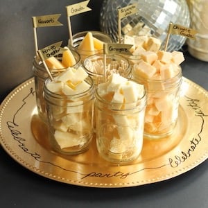 Mason Jar Cheese Tasting Tray