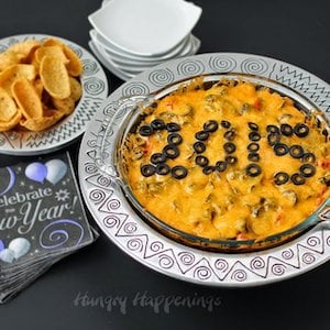 New Years Eve Taco Dip appetizer 