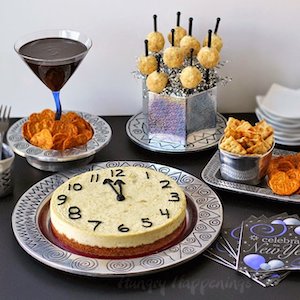 New Years Eve Countdown Clock Cheesecake