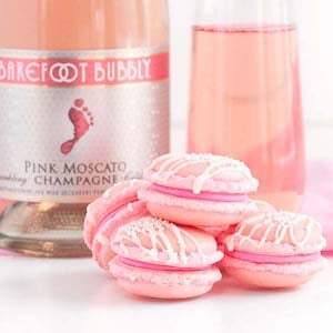 Pink Champagne Macaroons