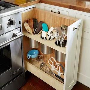 pull out Organized Baking kitchen Cabinet