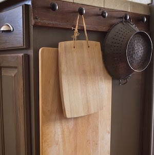 Side of Cabinet Rack kitchen organization idea