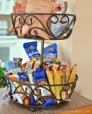 Snack Tiered Basket kitchen organization idea