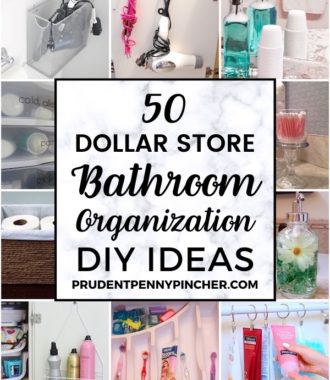 50 DIY Dollar Store Bathroom Organization Ideas