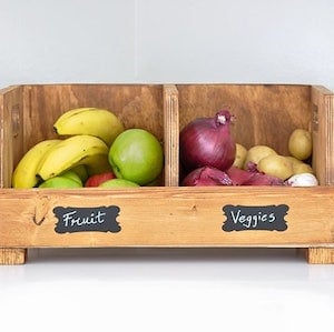 DIY Divided Produce Storage Bin