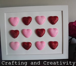 Foam Hearts Art Dollar Tree Valentine Decoration 