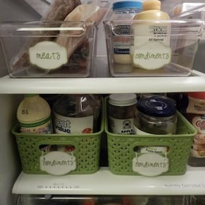 Fridge Label Printables and Organization