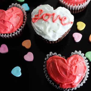Heart Cupcakes for a Valentine's Day party