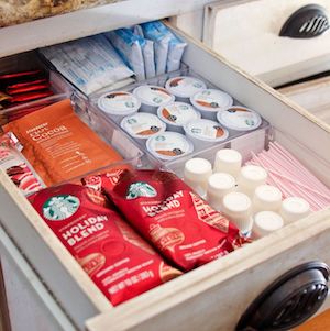 Convenient and Space-Saving Cabinet Organizing Ideas (Remodelaholic)  Food  storage containers organization, Cabinets organization, Diy kitchen storage