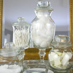 Dollar Store Apothecary Jars