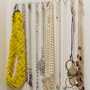 hook Closet Jewelry Organization for the wall