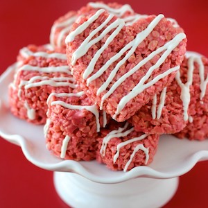 Rice Krispie Valentine Lollipops - foodiecrush