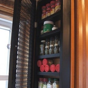 DIY Spice Cabinet kitchen organization idea