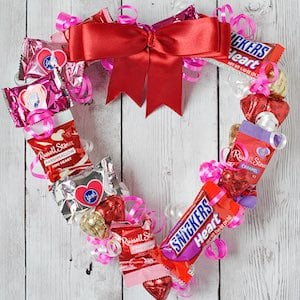 Valentine's Day Candy Wreath