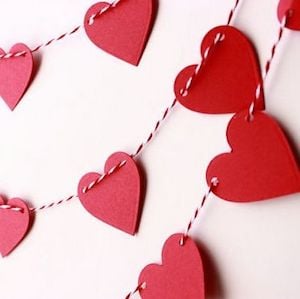 Hearts Garland Dollar Tree Valentine Decoration