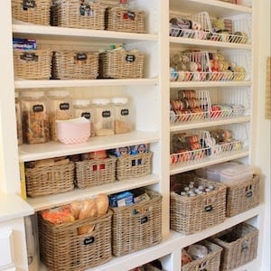 Basket Pantry kitchen Organization 