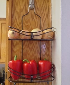 DIY Shower Caddy Produce Rack