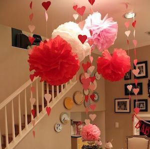 Dollar Tree Valentine's Day party Table Decorations