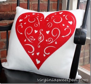 Dollar Tree Heart Pillow Valentine Decoration 