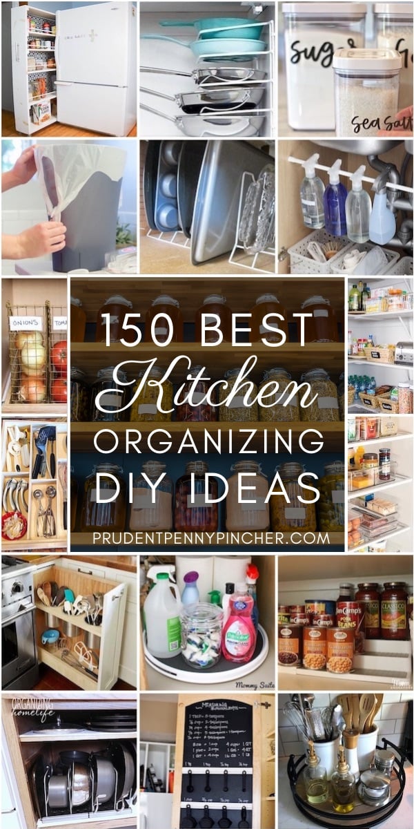 150 Diy Kitchen Organization Ideas, How To Build Kitchen Storage Cabinets