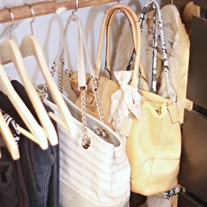 Hanging handbags