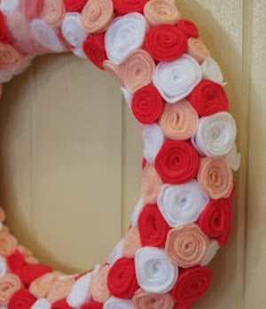 Valentine Rossette Wreath