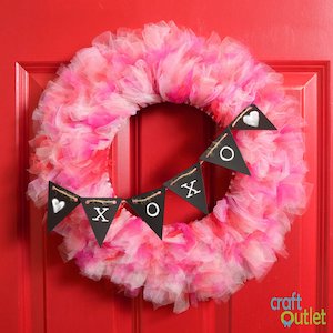 Valentine's Day Tulle Wreath 