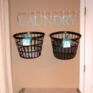 Hanging $1 Laundry Baskets
