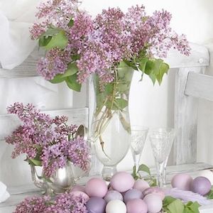Lilac Easter Centerpiece