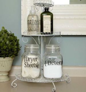 Dollar Store Laundry Room Organization • Neat House. Sweet Home®