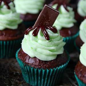 Andes Mint Cupcakes