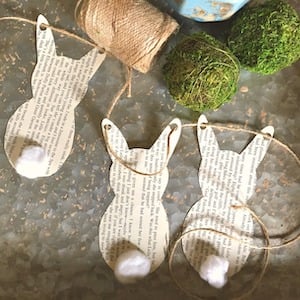 Bunny Book Page Garland