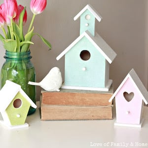 Spring Bird House Easter Craft for Adults