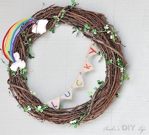 Lucky Grapevine Wreath