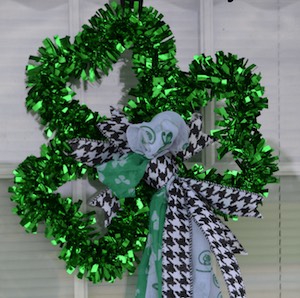 Dollar Store st patrick's day Shamrock Wreath