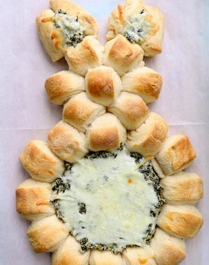 Bunny Spinach Dip Appetizer