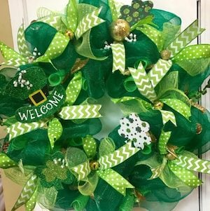 Saint Patrick's Day Deco Mesh Wreath
