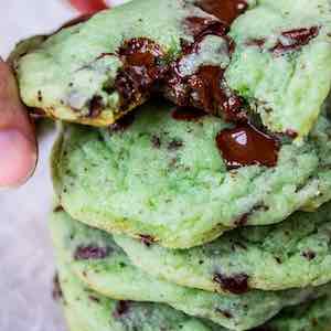 Mint Chocolate Chip Cookies