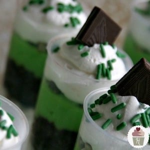 Irish Cream Push Pops St Patrick's Day dessert