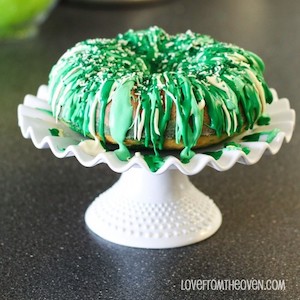 Green & White Bundt Cake