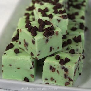 Mint Chocolate Chip Fudge