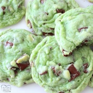Mint Chocolate Pudding Cookies