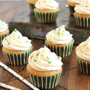 Nutty Irishmen Cupcakes with Bailey's Buttercream Frosting